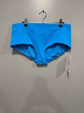 NWT Athleta Malibu Swim Boyshort in Blue Size Large